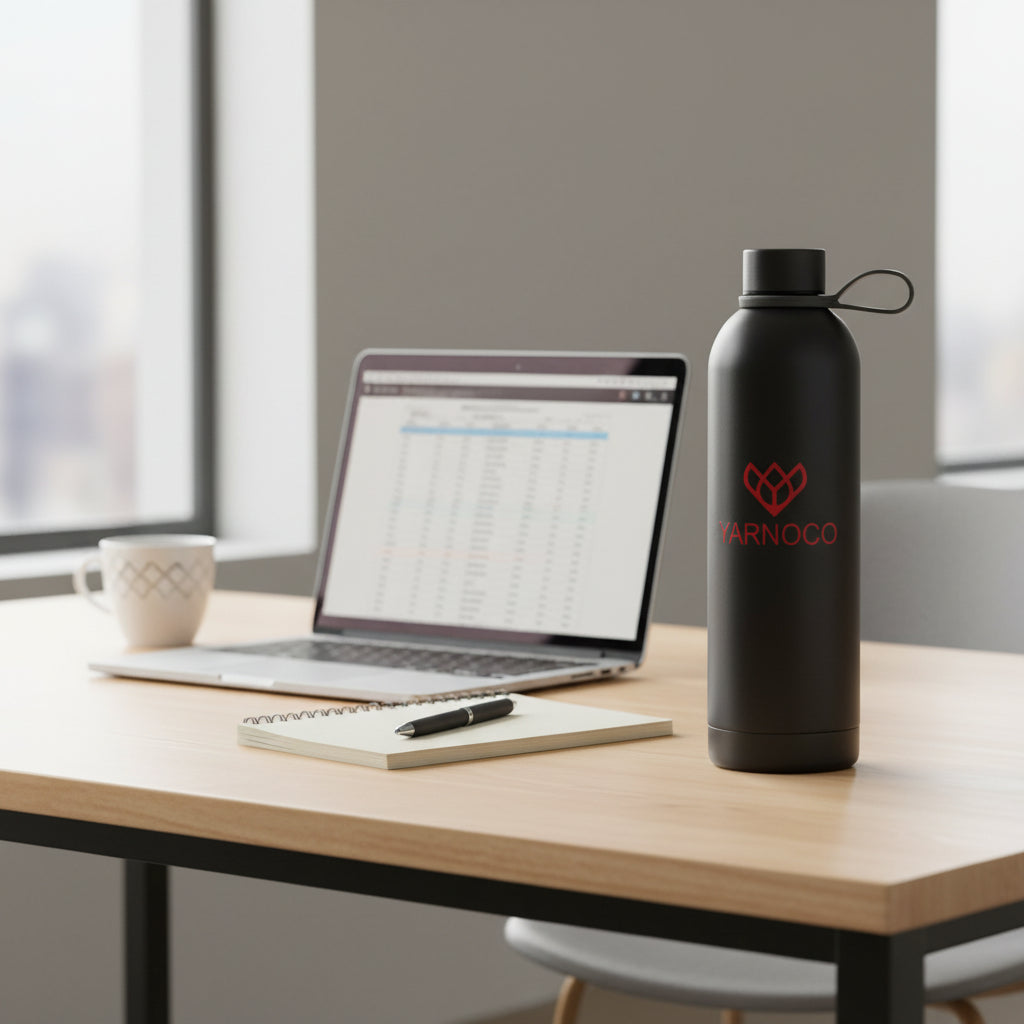 YARNOCO Trinkflasche Thermoflasche 750ml