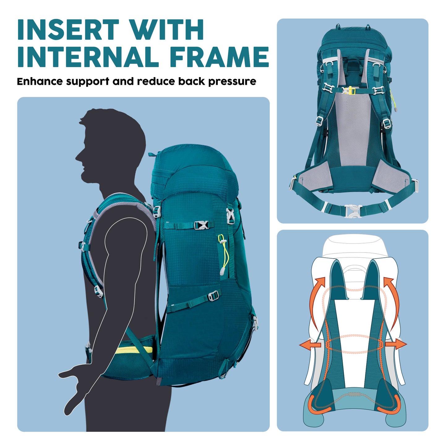 NEVO RHINO Wanderrucksack 65 L